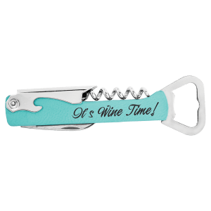 Laserable Leatherette Wine Bottle Opener