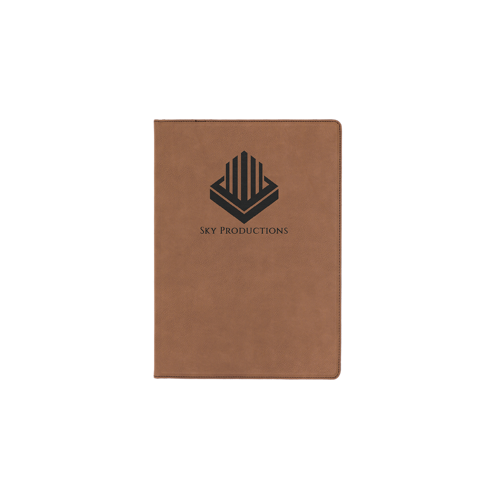 Laserable Leatherette Portfolio with Notepad