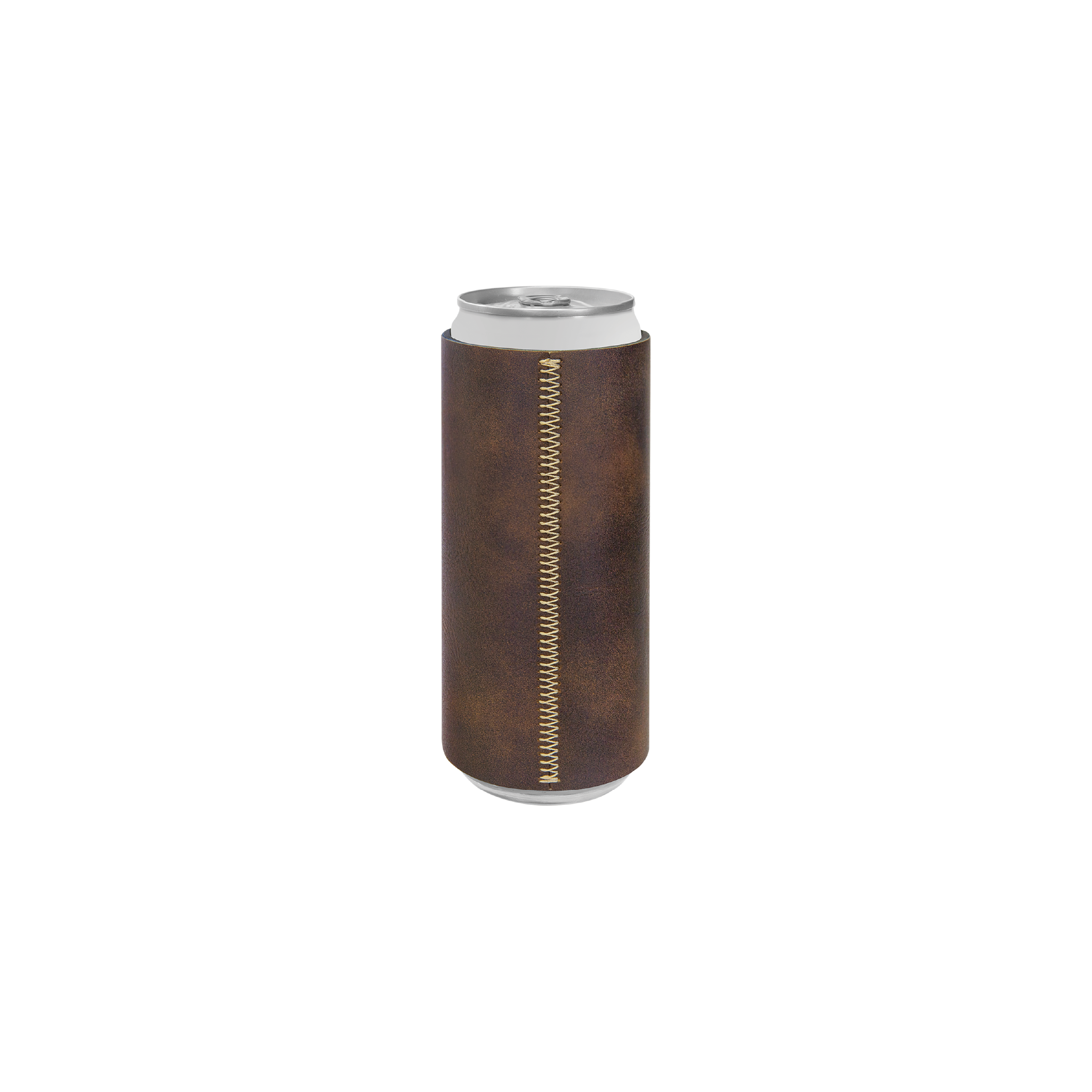 Bamboo Laserable Leatherette Slim Beverage Holder