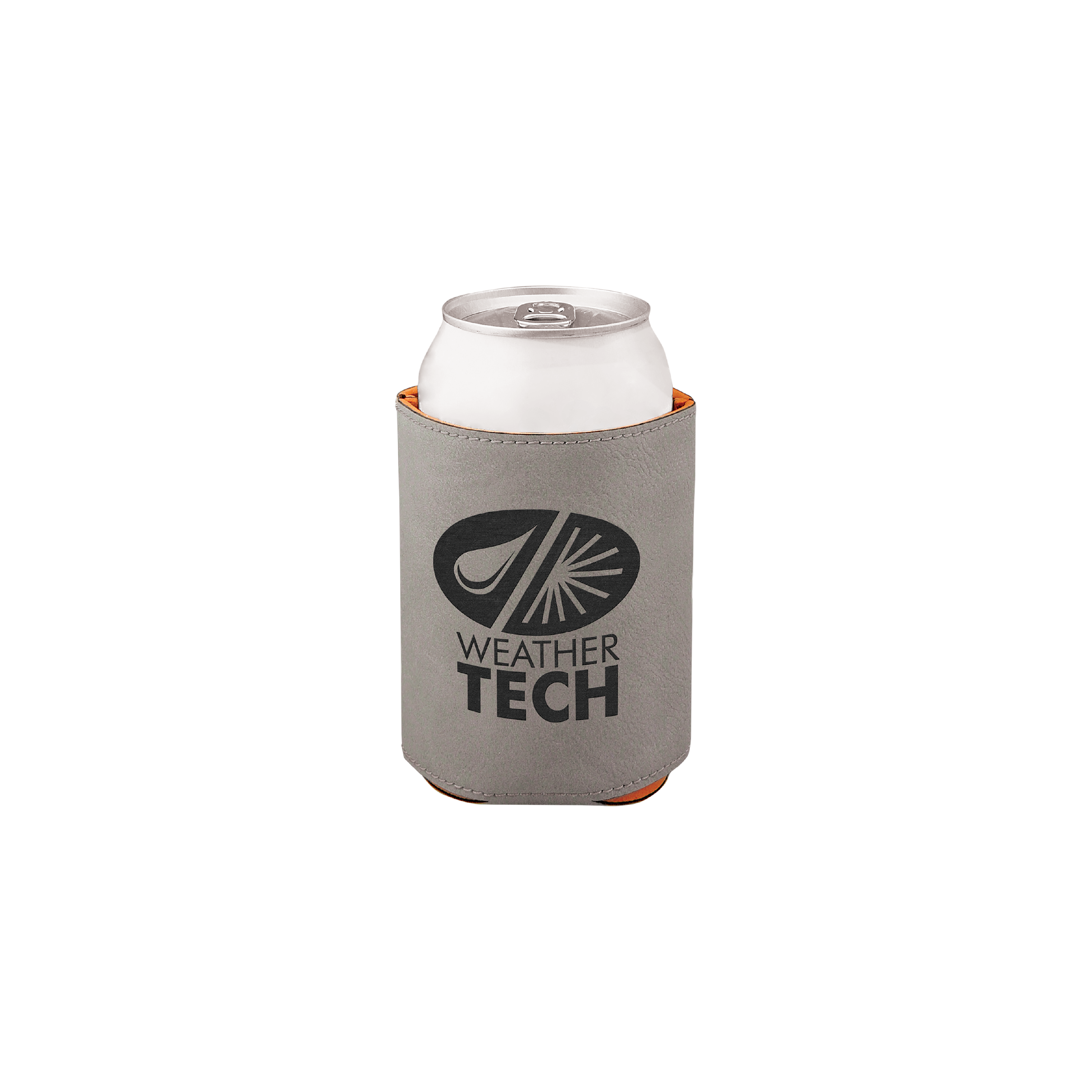 3 3/4" Bamboo Laserable Leatherette Beverage Holder