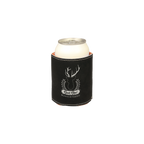 3 3/4" Bamboo Laserable Leatherette Beverage Holder
