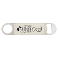 1 1/2" x 7" Bamboo Laserable Leatherette Bottle Opener