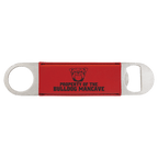 1 1/2" x 7" Bamboo Laserable Leatherette Bottle Opener