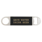 1 1/2" x 7" Bamboo Laserable Leatherette Bottle Opener