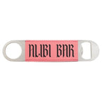1 1/2" x 7" Bamboo Laserable Leatherette Bottle Opener
