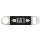 1 1/2" x 7" Bamboo Laserable Leatherette Bottle Opener