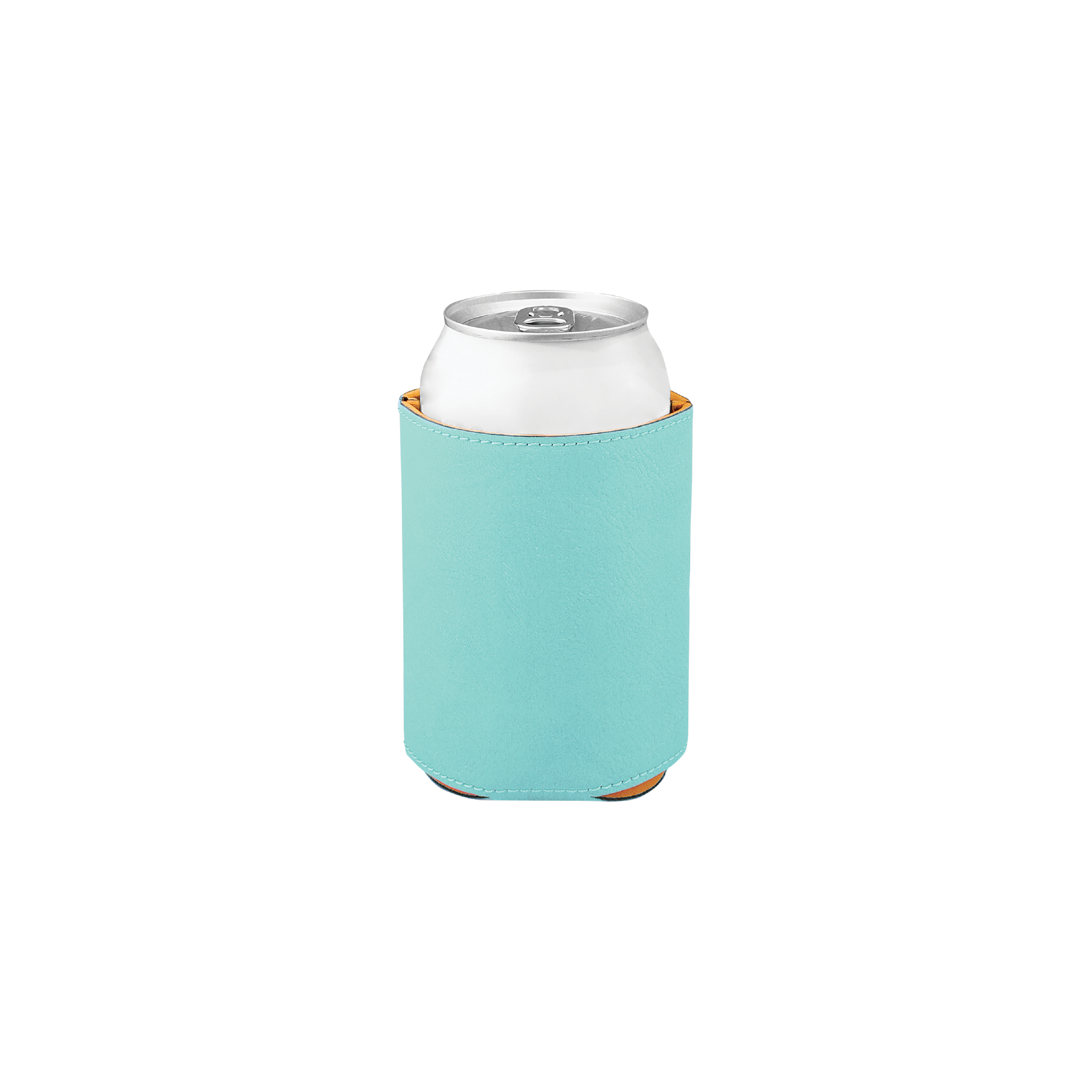 3 3/4" Bamboo Laserable Leatherette Beverage Holder