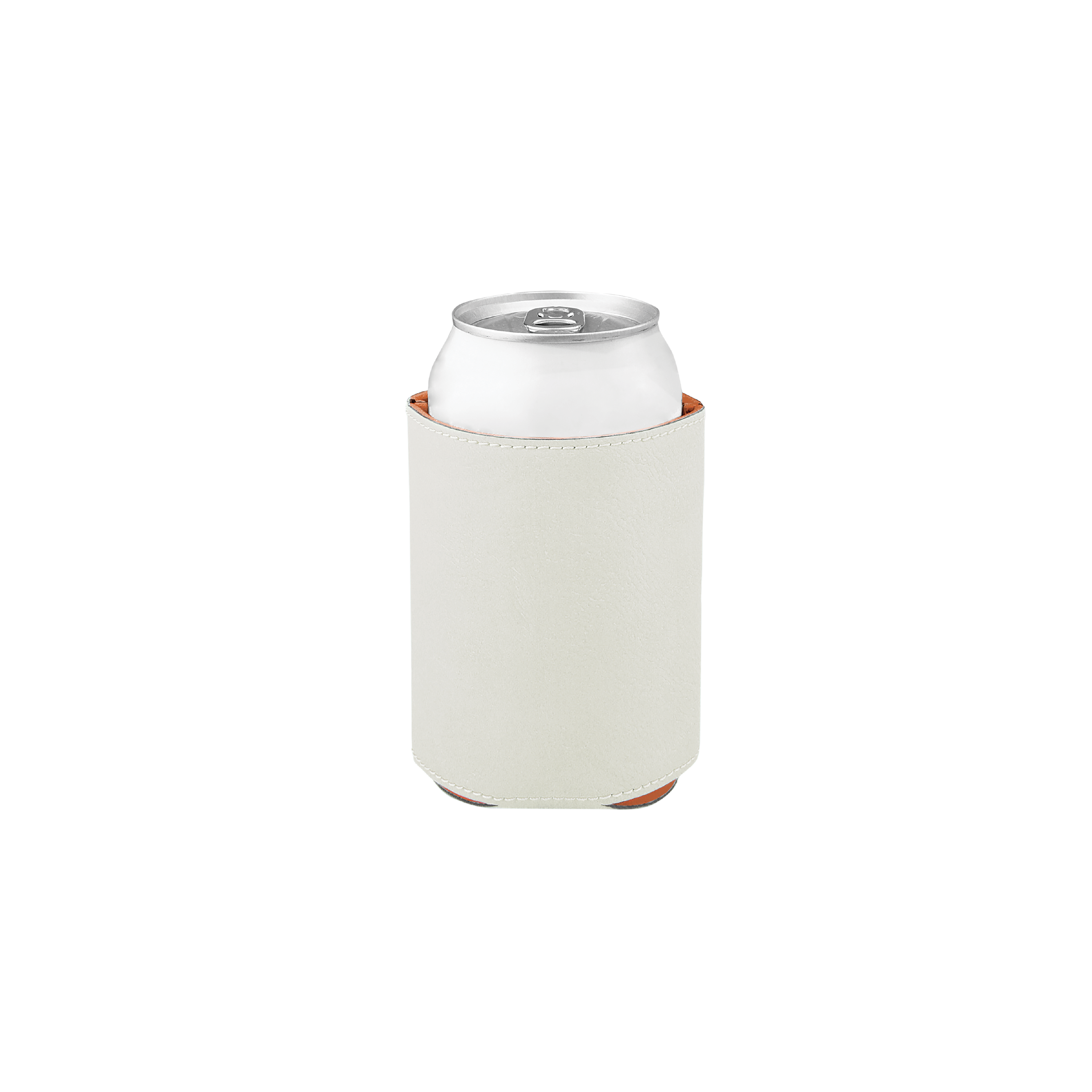 3 3/4" Bamboo Laserable Leatherette Beverage Holder