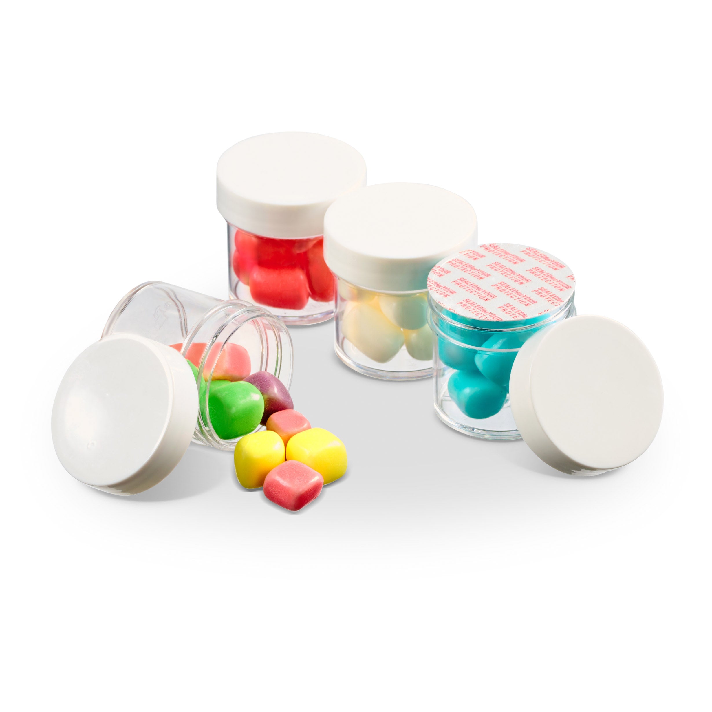 1 oz Jar of Mini Candy Covered Marshmallows