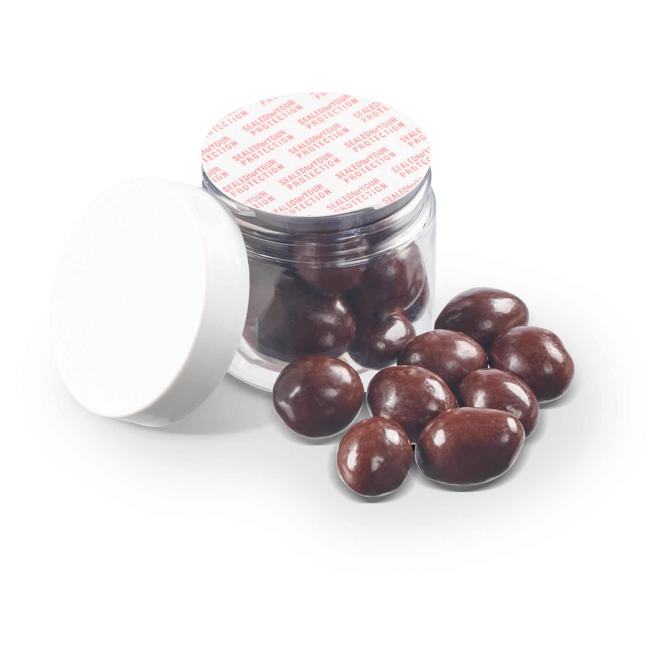 2 oz  Jar of Chocolate Covered Round Pretzels