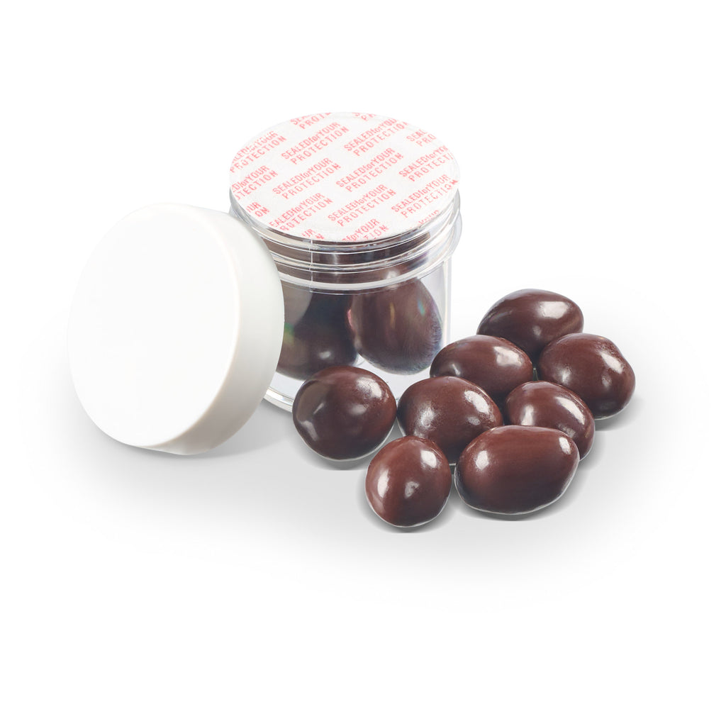 1 oz Jar of Chocolate Covered Round Pretzels
