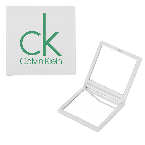 Mini Reflect Square Rubberized Folding Compact Mirror