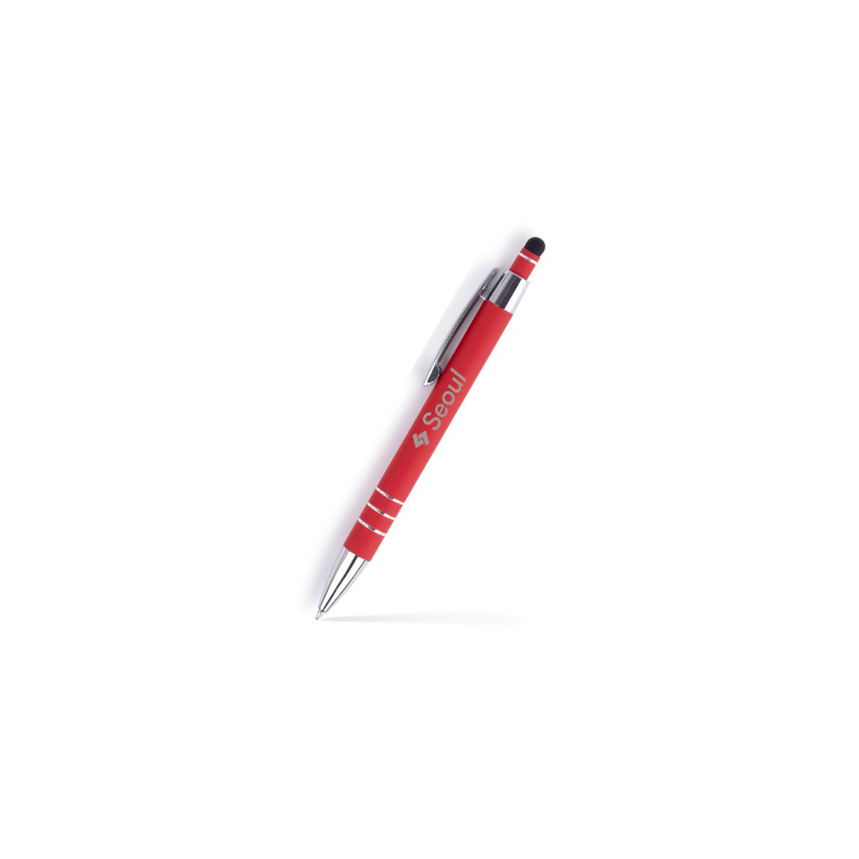 Stylus Satin Soft Touch Click Metal Pen