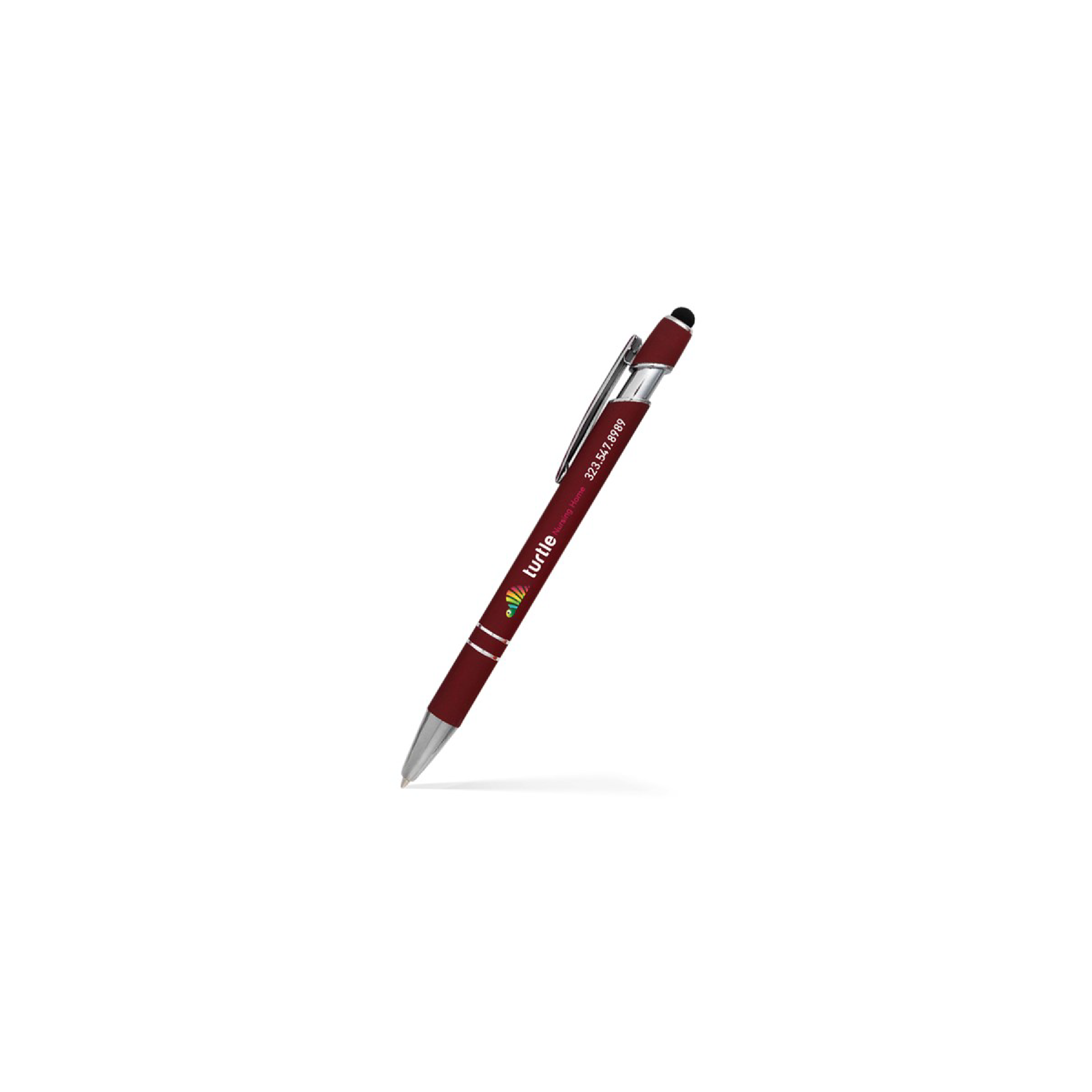 Stylus Satin Soft Touch Click Metal Pen