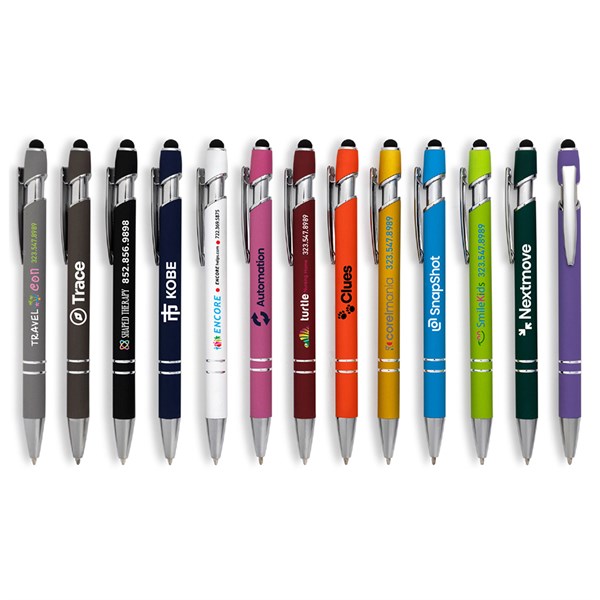 Alexandria Stylus Satin Touch Click Metal Pen
