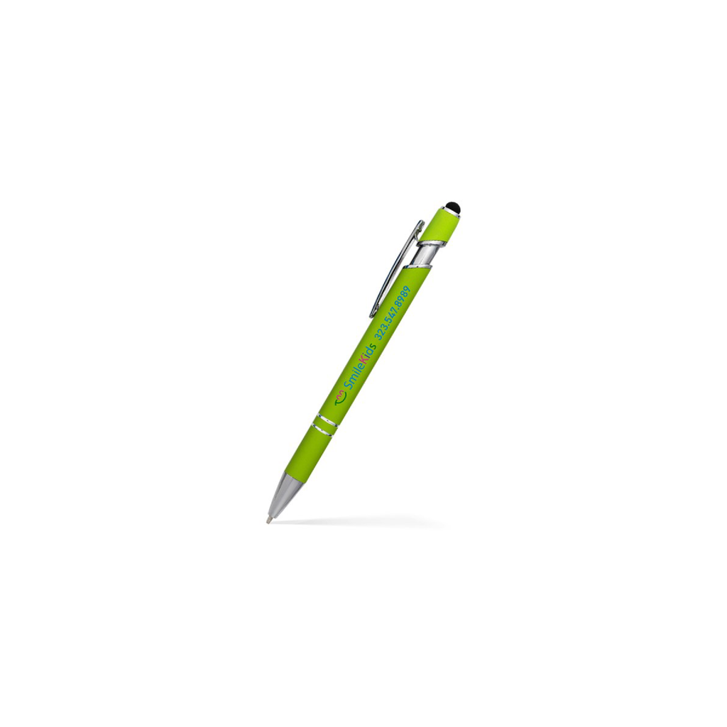 Stylus Satin Soft Touch Click Metal Pen