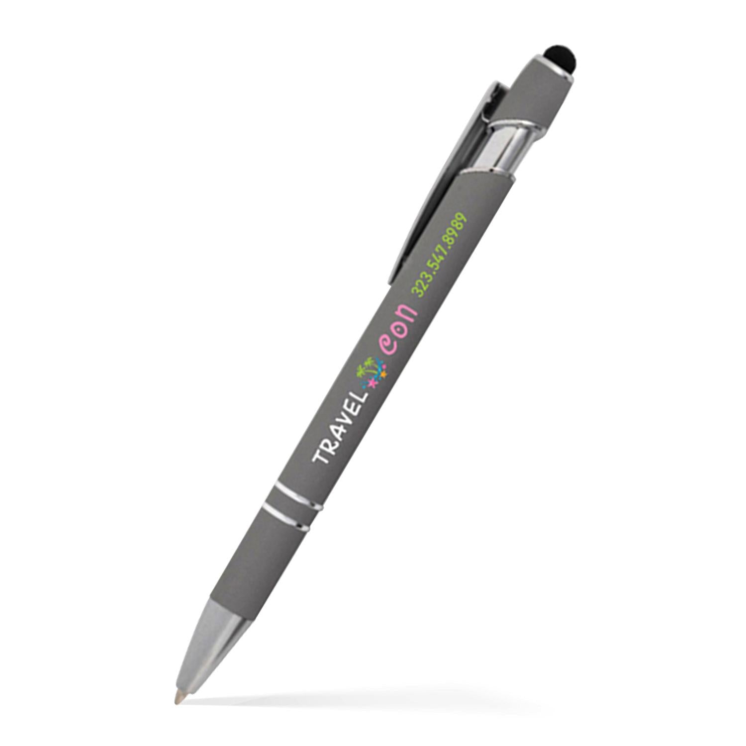 Stylus Satin Soft Touch Click Metal Pen