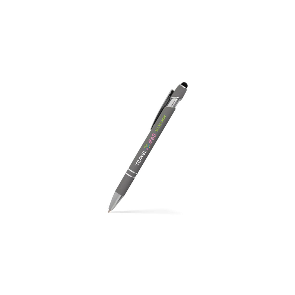 Stylus Satin Soft Touch Click Metal Pen