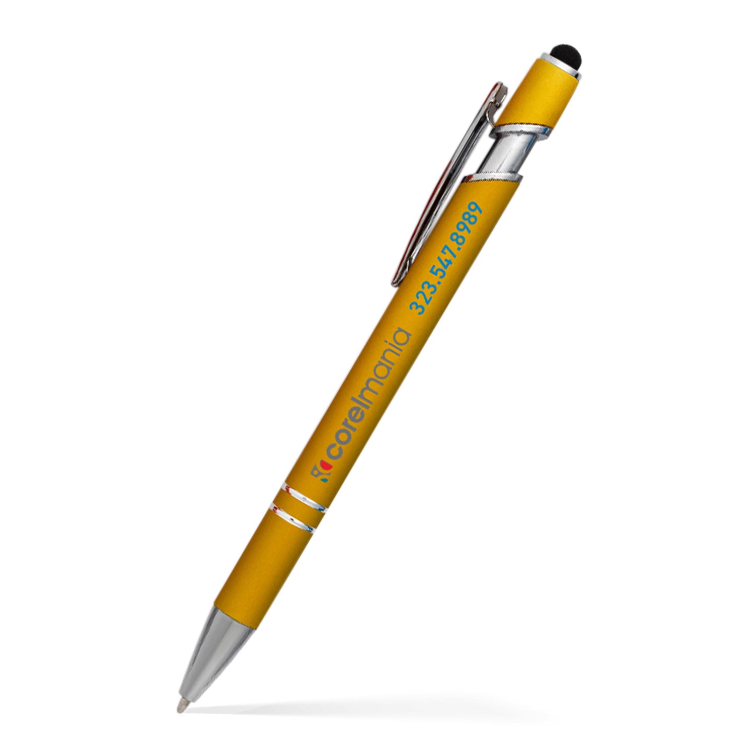 Stylus Satin Soft Touch Click Metal Pen