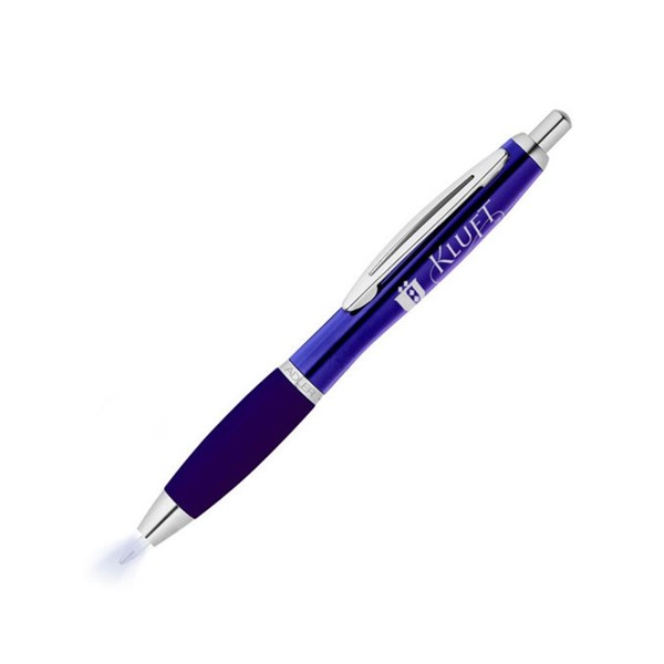 Lighted Tip Click Metal Pen
