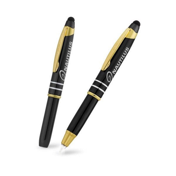Flashight and Stylus Metal Pen