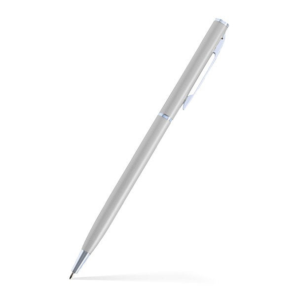 Slim Twist Metal Pen (Silver)