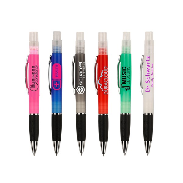 Frosted 2-in-1 Sanitizer & Pen Combo
