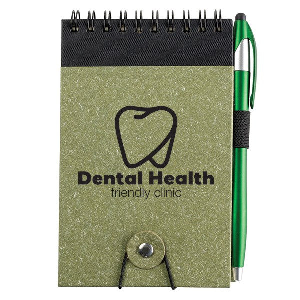 Jot & Go 3.75 x 5.75 Cardboard Spiral Journal with Pen