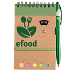 CUSTOM 3.75 x 5.75 Cardboard Spiral Journal with Pen
