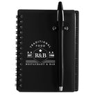 Jothaven 4.15 x 5.5 Translucent Plastic Spiral Journal with Pen