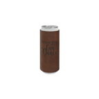 Bamboo Laserable Leatherette Slim Beverage Holder