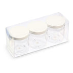 4 oz Personalized Party Trio - 3 Empty Jars with Printed Lids