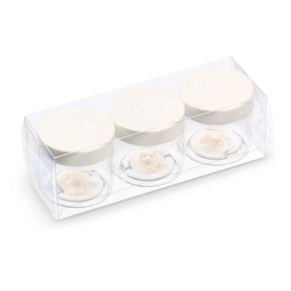 2 oz Personalized Party Trio - 3 Empty Jars with Printed Lids