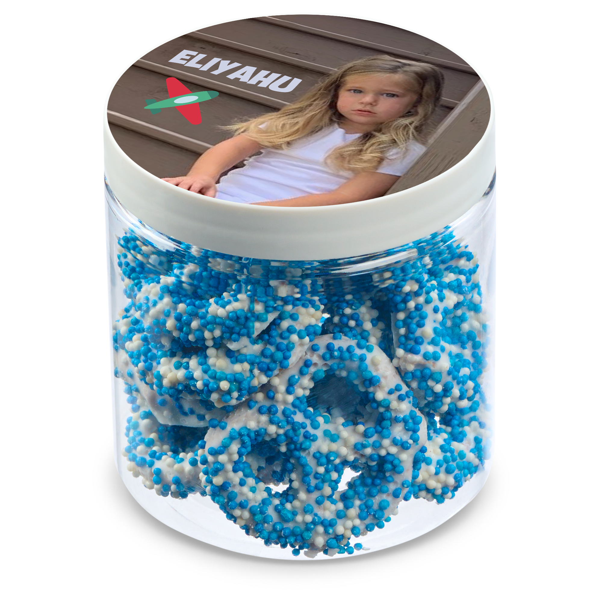 8 oz Jar of Chocolate Covered Mini Pretzels