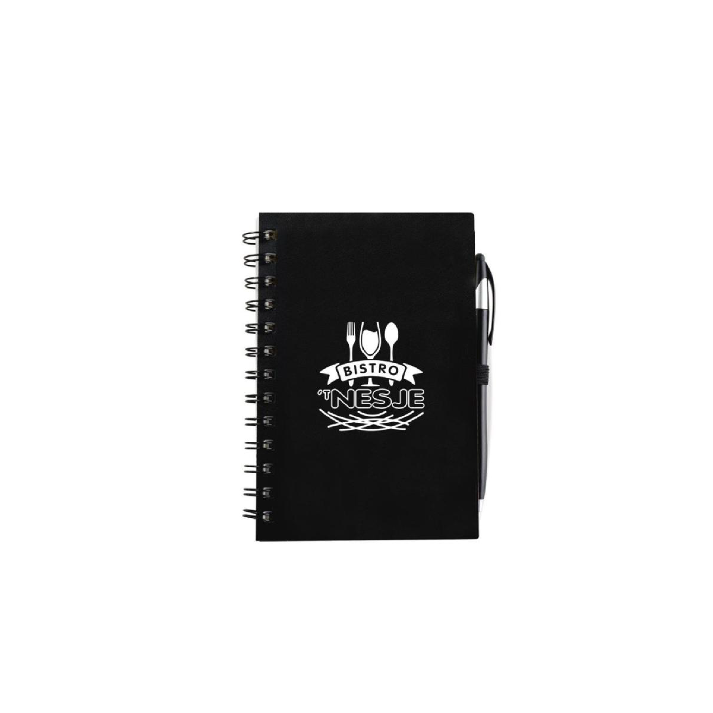 5.5 x 7 Plastic Spiral Journal with Pen