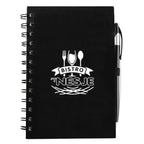 5.5 x 7 Plastic Spiral Journal with Pen