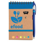 CUSTOM 3.75 x 5.75 Cardboard Spiral Journal with Pen
