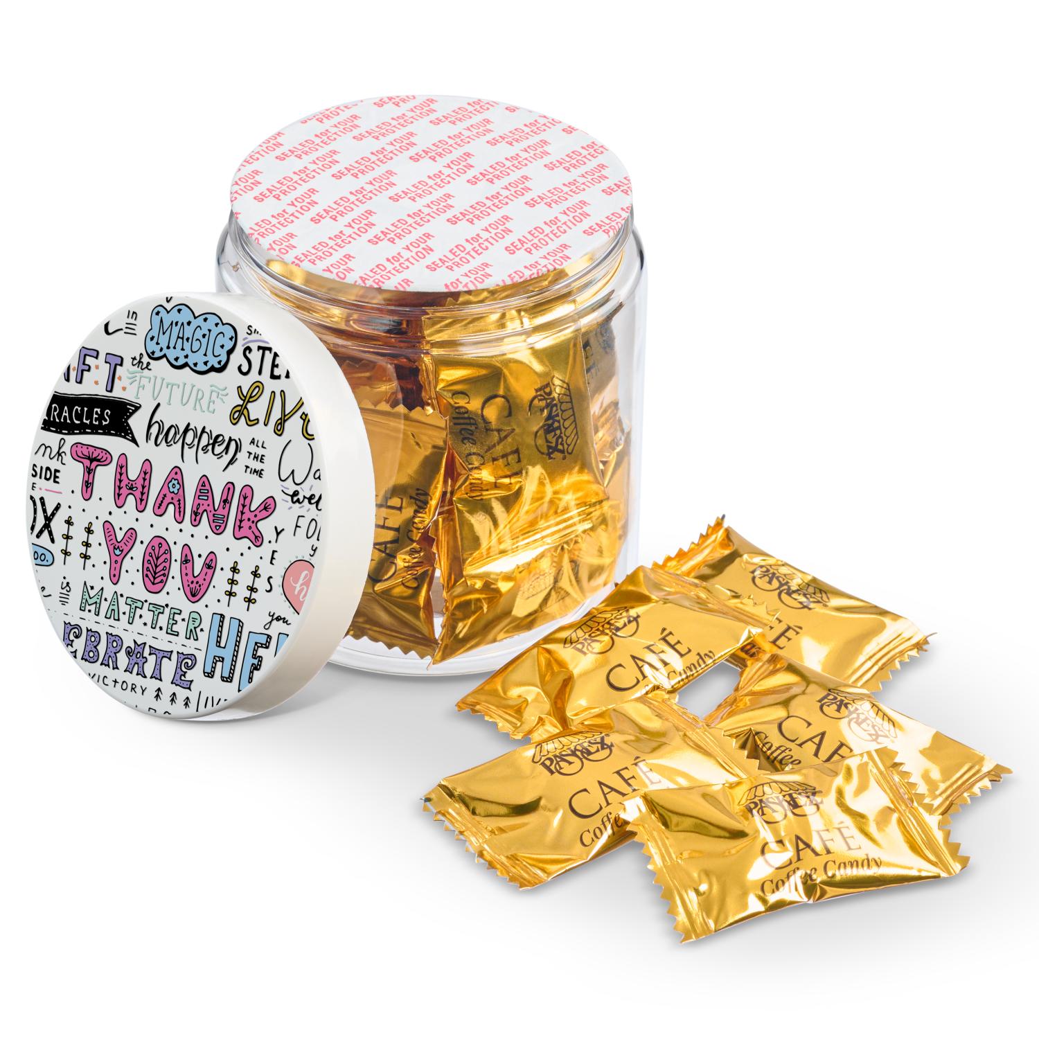 CUSTOM CANDY JAR! 8oz Customized Candy Jar- Upload Your Design & Pick Your Candy!