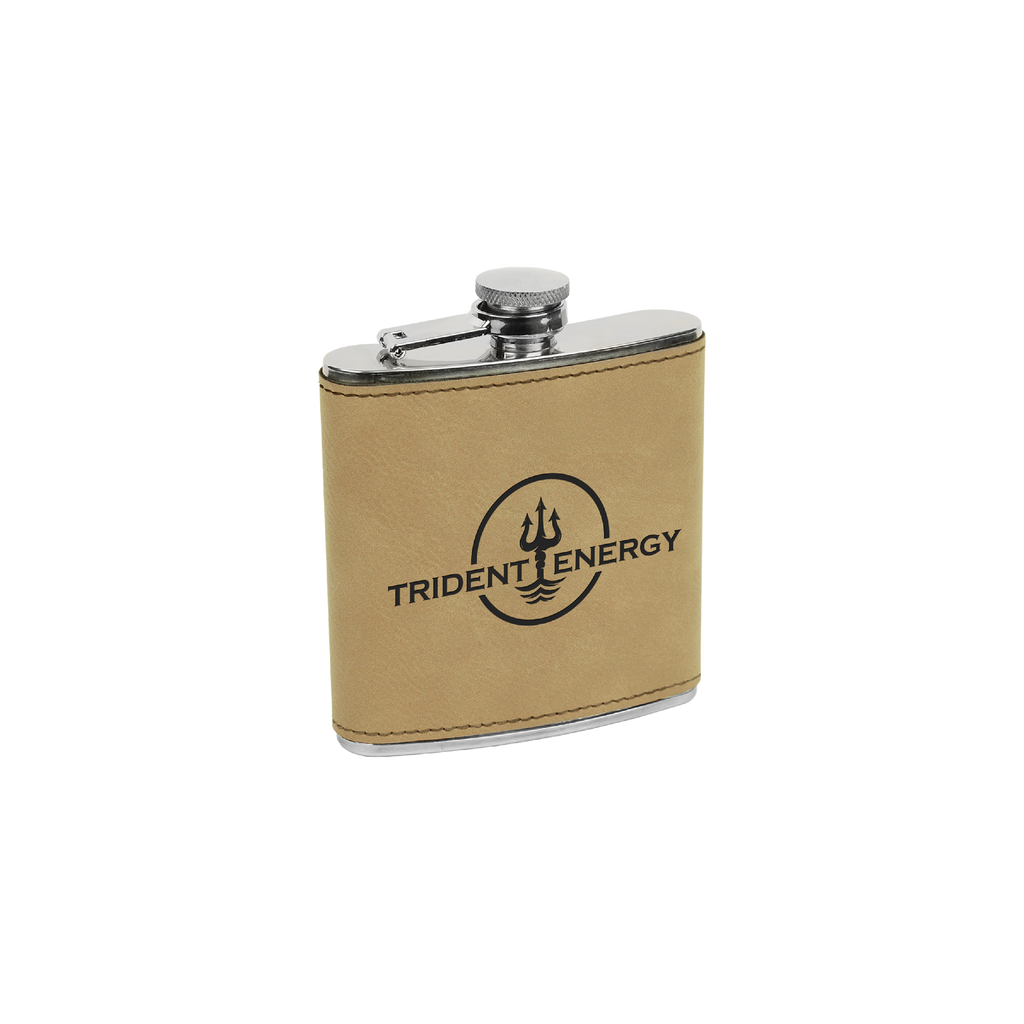6 oz. Leatherette Stainless Steel Flask