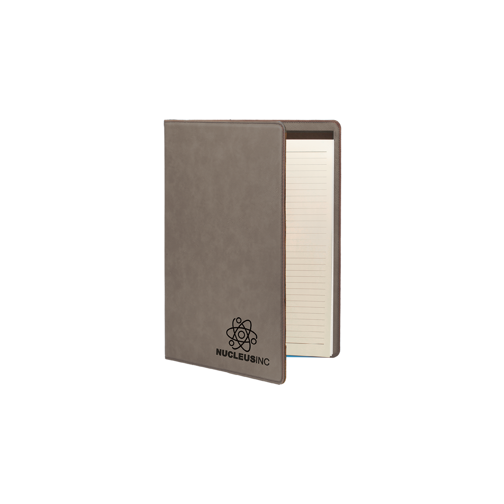 Laserable Leatherette Portfolio with Notepad