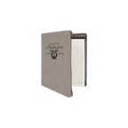 Zipper Laserable Leatherette Portfolio with Notepad