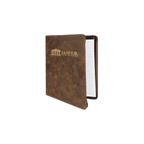 Zipper Laserable Leatherette Portfolio with Notepad
