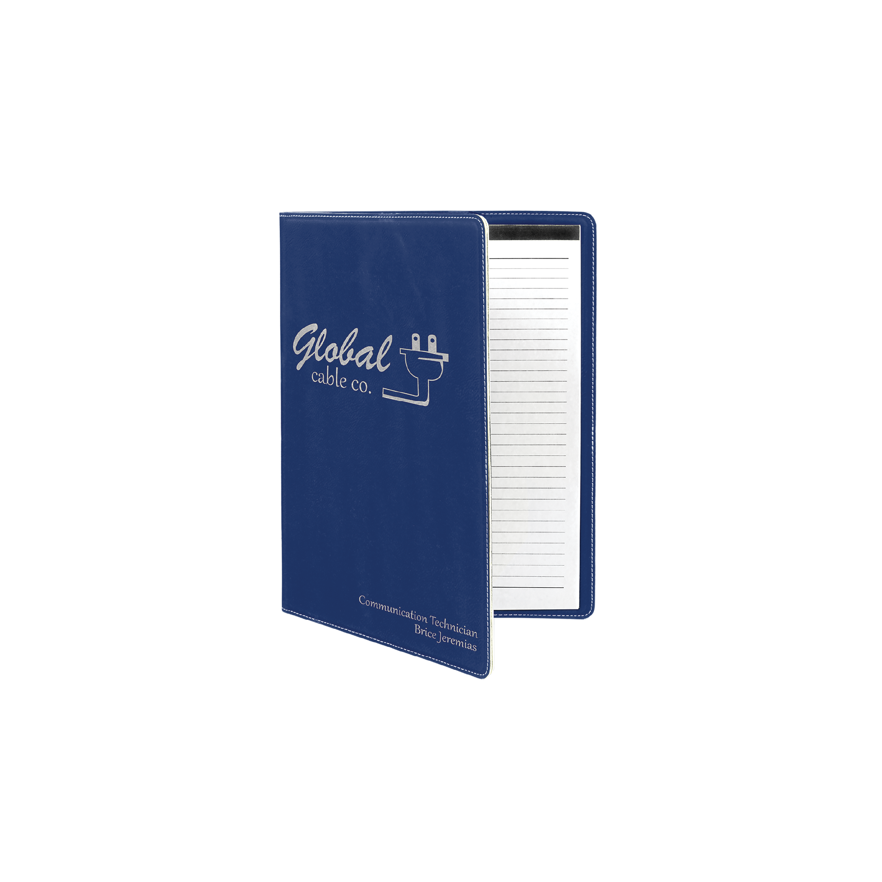 Laserable Leatherette Portfolio with Notepad