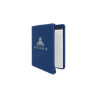 Zipper Laserable Leatherette Portfolio with Notepad
