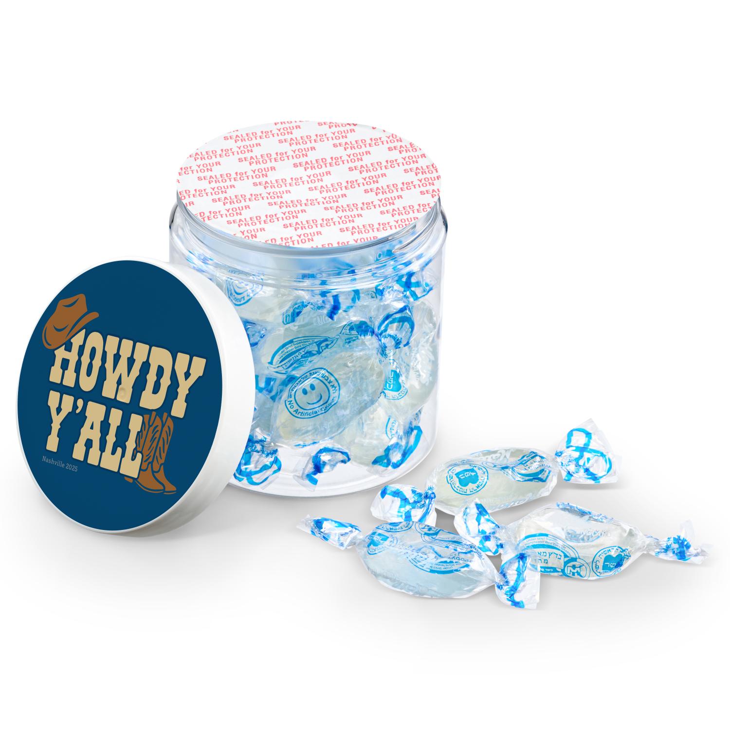 CUSTOM CANDY JAR! 8oz Customized Candy Jar- Upload Your Design & Pick Your Candy!