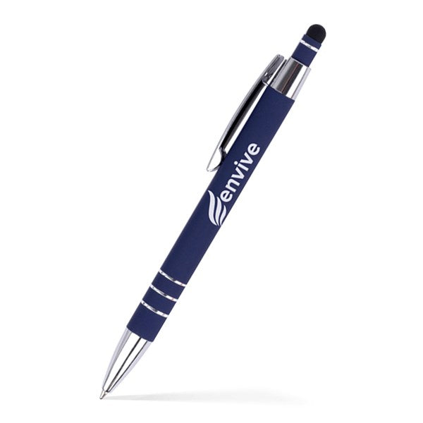 Stylus Satin Soft Touch Click Metal Pen