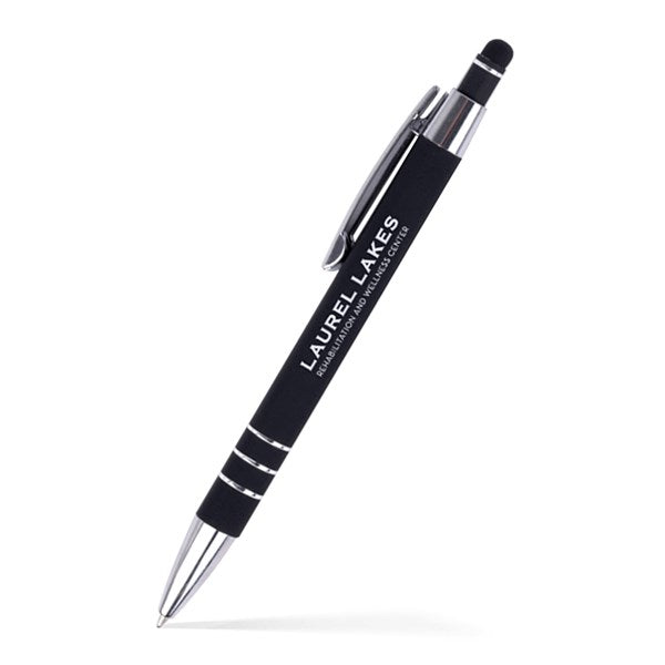 Stylus Satin Soft Touch Click Metal Pen