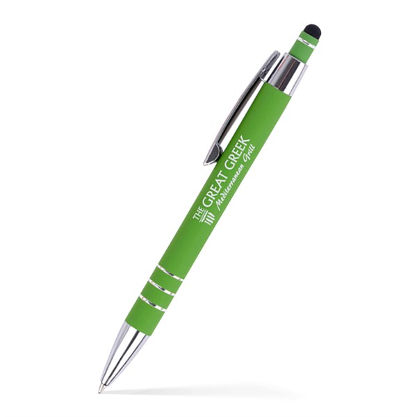 Stylus Satin Soft Touch Click Metal Pen