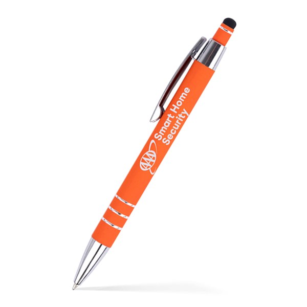Stylus Satin Soft Touch Click Metal Pen