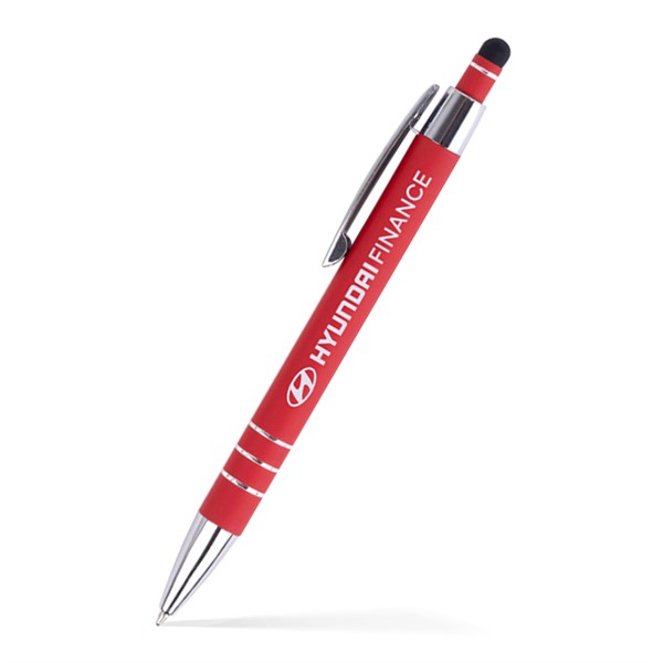 Stylus Satin Soft Touch Click Metal Pen